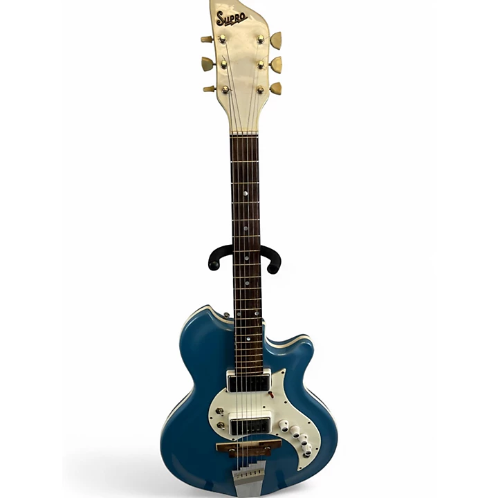 Used Supro S440 BLUE Solid Body Electric Guitar