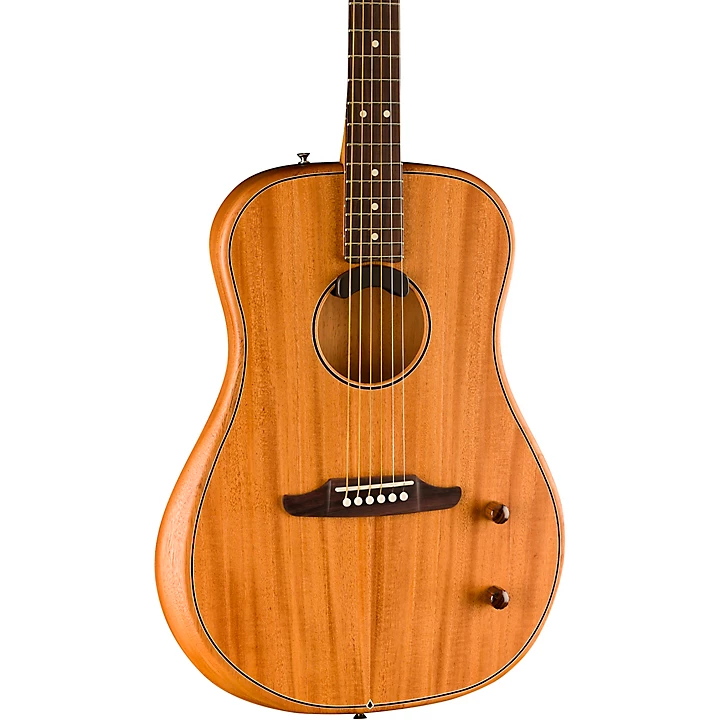 Fender Highway Dreadnought All Mahogany Acoustic Electric Guitar Natural