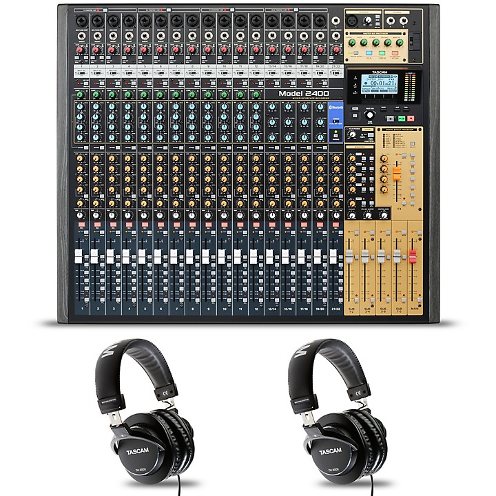 Model 2400 24 Channel Multitrack Recorder and Mixer With 2 TH 300X Headphones