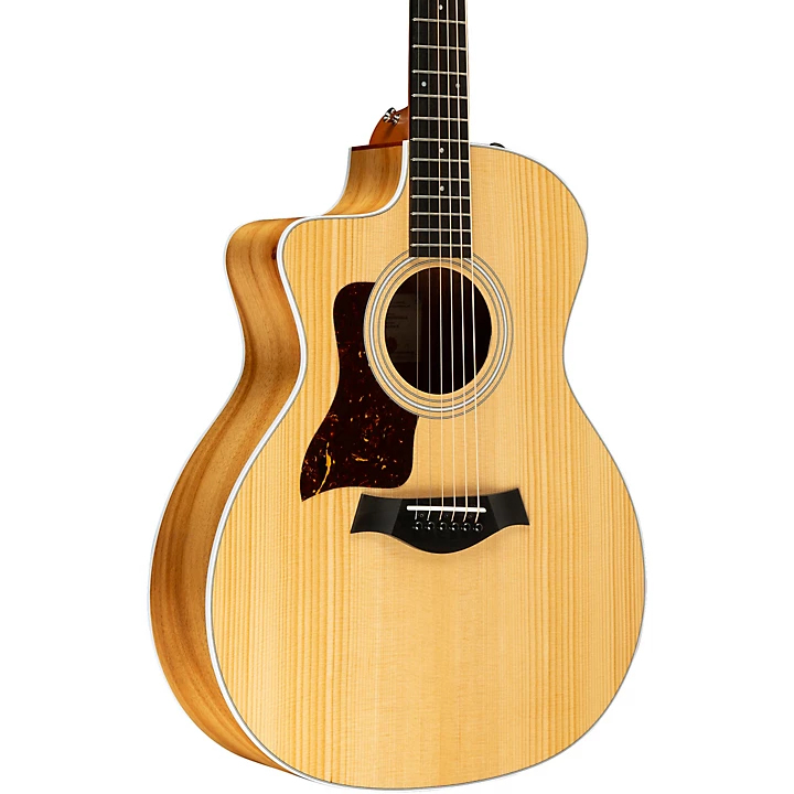 214ce Koa Grand Auditorium Left Handed Acoustic Electric Guitar Natural