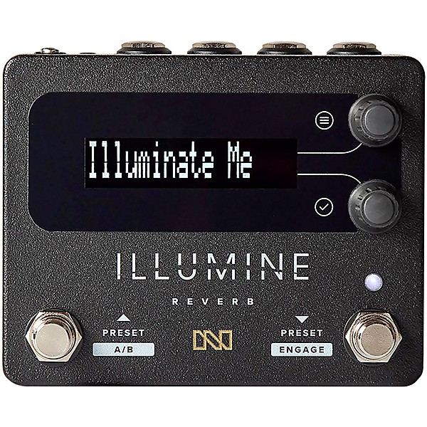 ILLUMINE Reverb Effects Pedal Black