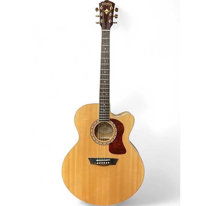 Washburn Used Washburn HJ40SCE Natural Acoustic Electric Guitar