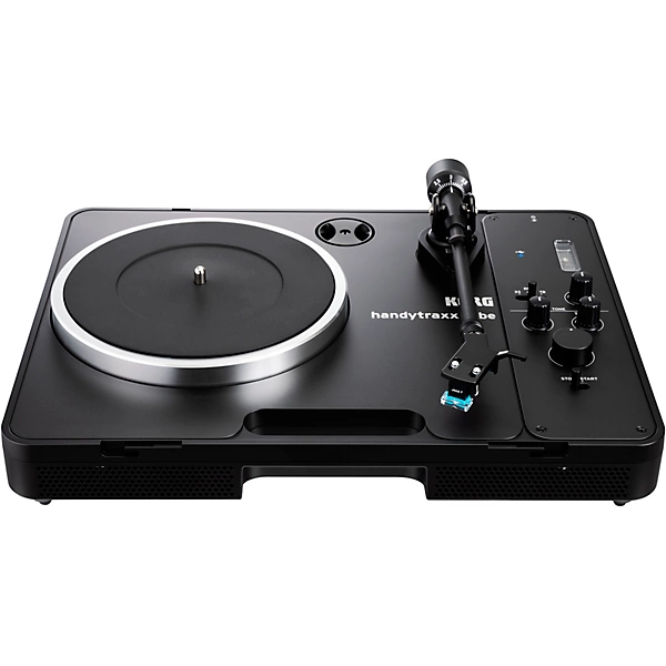 handytraxx tube Portable Record Player with NuTube Black Silver