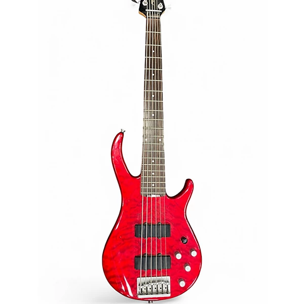 Used Peavey fury 4 Candy Red Burst Electric Bass Guitar