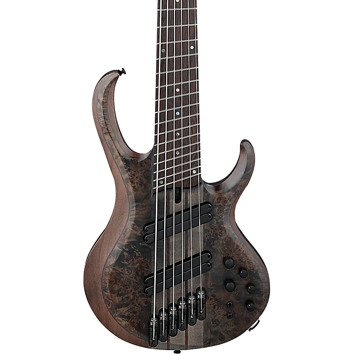 Ibanez BTB806MS 6 String Multi Scale Electric Bass Transparent Gray Flat