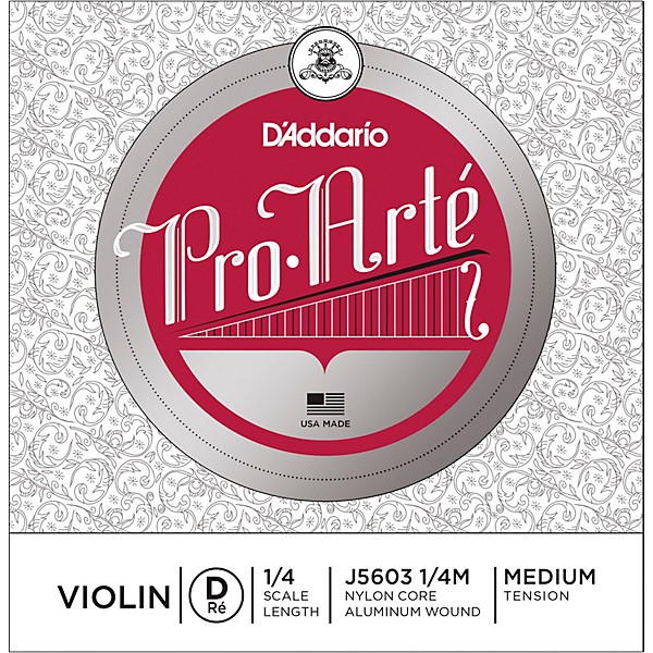 Pro Arte Series Violin D String 1 4 Size