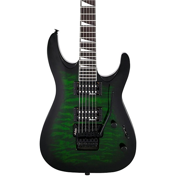 Dinky JS22 DKA Arch Top Electric Guitar Transparent Green Burst