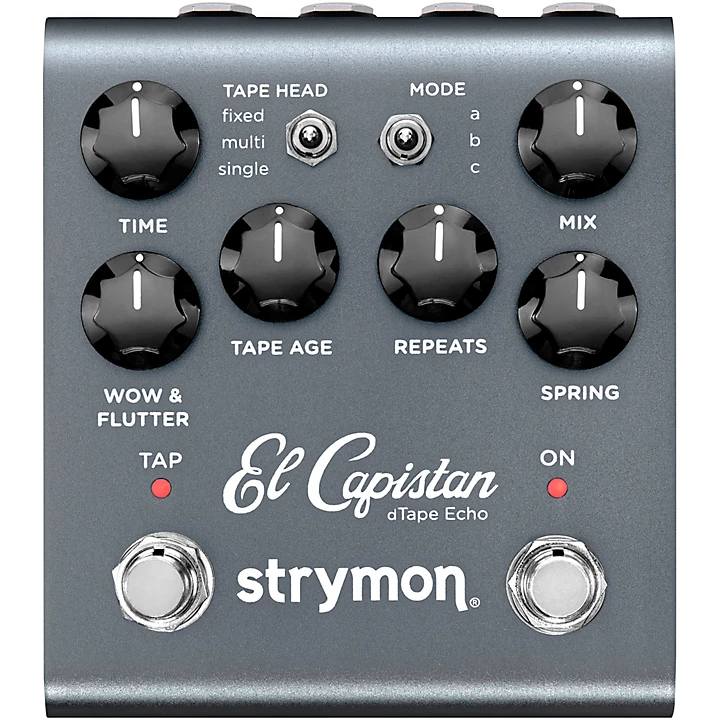 El Capistan V2 dTape Echo Effects Pedal Grey
