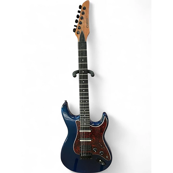 Used Carvin Bolt HSS Blue Solid Body Electric Guitar