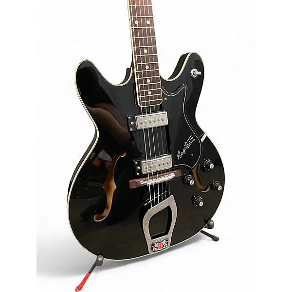 Vintage 1967 Hagstrom VIKING I Black Hollow Body Electric Guitar