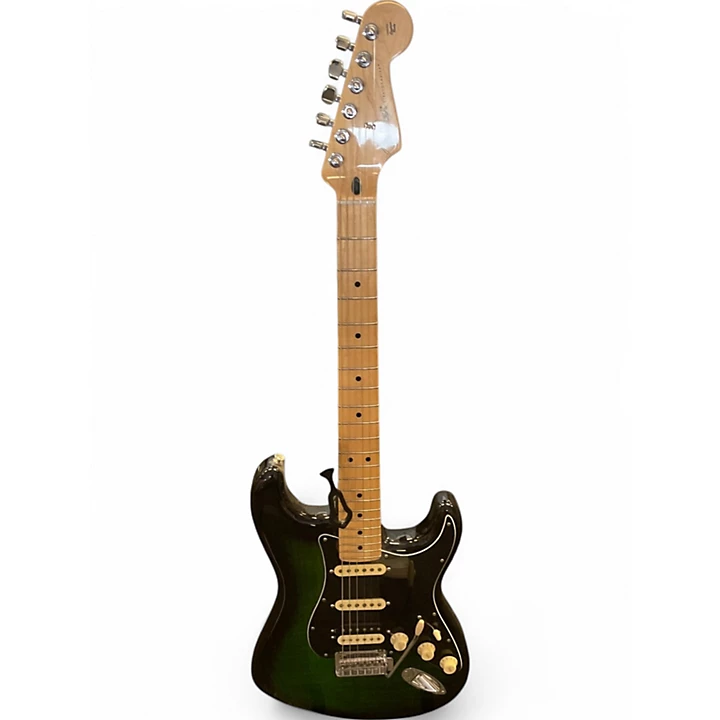 Used Fender Player Stratocaster HSS green Solid Body Electric Guitar