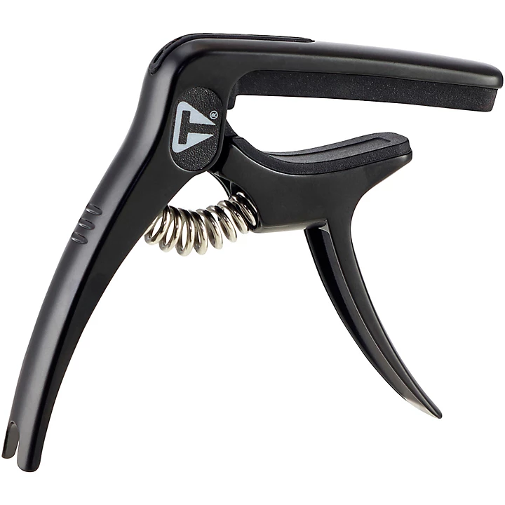 Universal Guitar Capo With Pick Holder Black