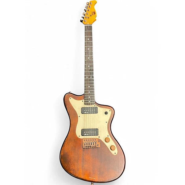 AXL Used AXL AZ820 Worn Natural Solid Body Electric Guitar.gc