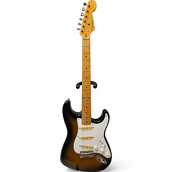 Vintage 1989 Fender 57 Avri STRATOCASTER Sunburst Solid Body Electric Guitar