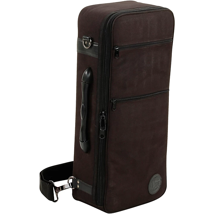 Compact Double Trumpet Gig Bag Synthetic with Leather Trim