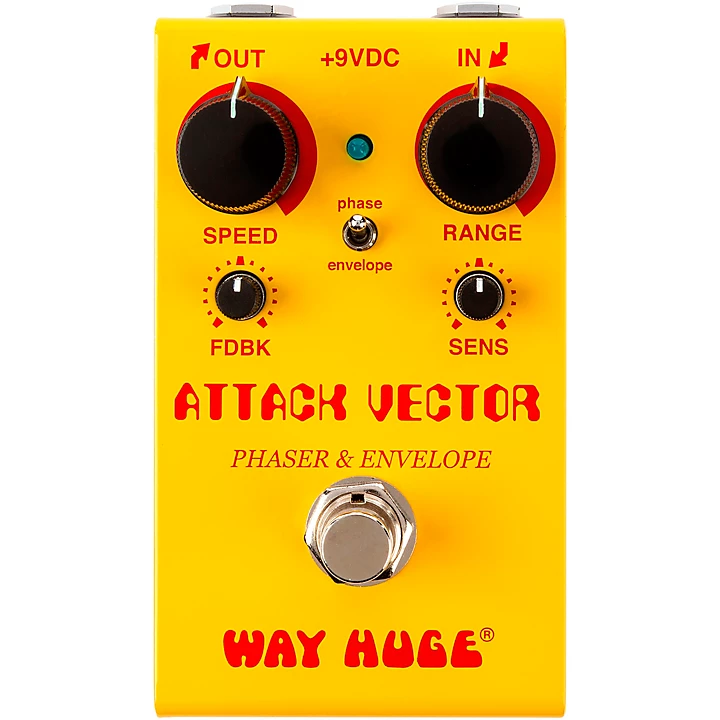 Attack Vector Phaser Envelope Effects Pedal Yellow