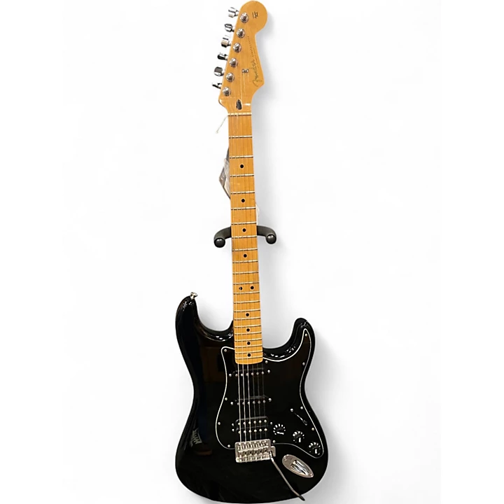 Used Fender Player Stratocaster Black Solid Body Electric Guitar