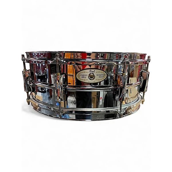 Pearl Used Pearl 55X14 SENSITON STEEL Chrome Drum.gc