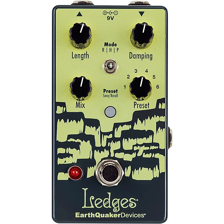 Ledges Tri Dimensional Reverberation Machine Effects Pedal Grey