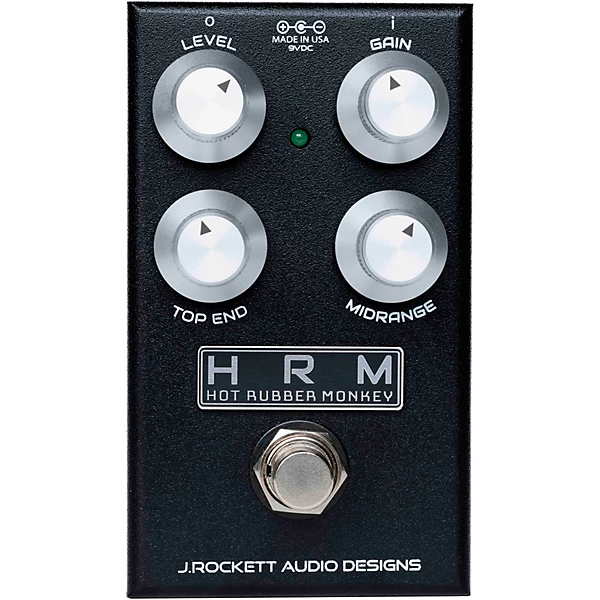 Hot Rubber Monkey V2 Overdrive Effects Pedal Black
