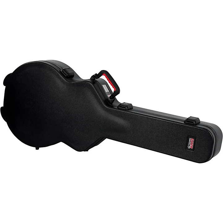 TSA ATA Molded Semi Hollow Electric Guitar Case Black Black