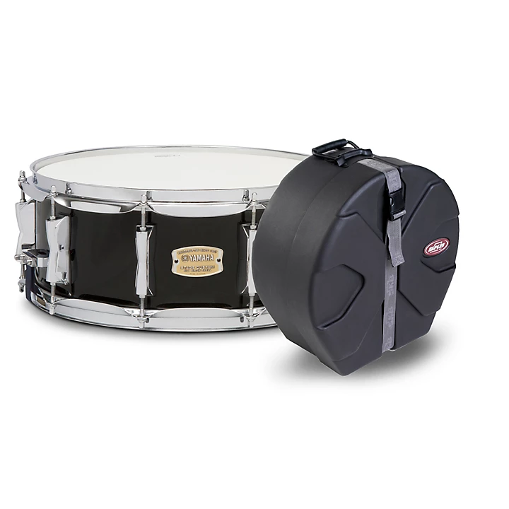 Raven Black Stage Custom Birch Snare With SKB Case