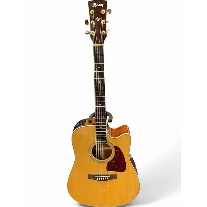 Ibanez Used Ibanez AW100CE Natural Acoustic Electric Guitar