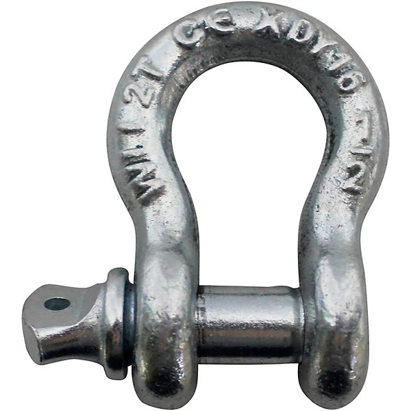 XT USHACKLE 2 Ton 1 2 Galvanized Screw Pin Anchor Shackle