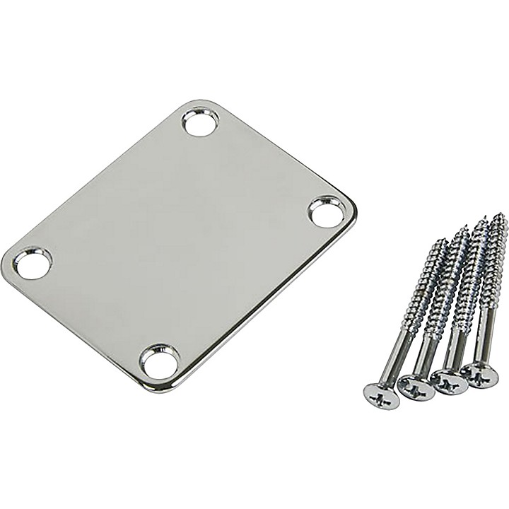 4 Screw Neck Plate Chrome