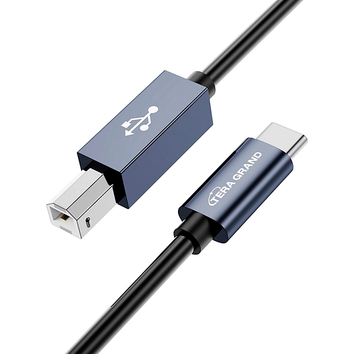 USB 20 USB C to USB B MIDI and Printer Cable 10 ft Black