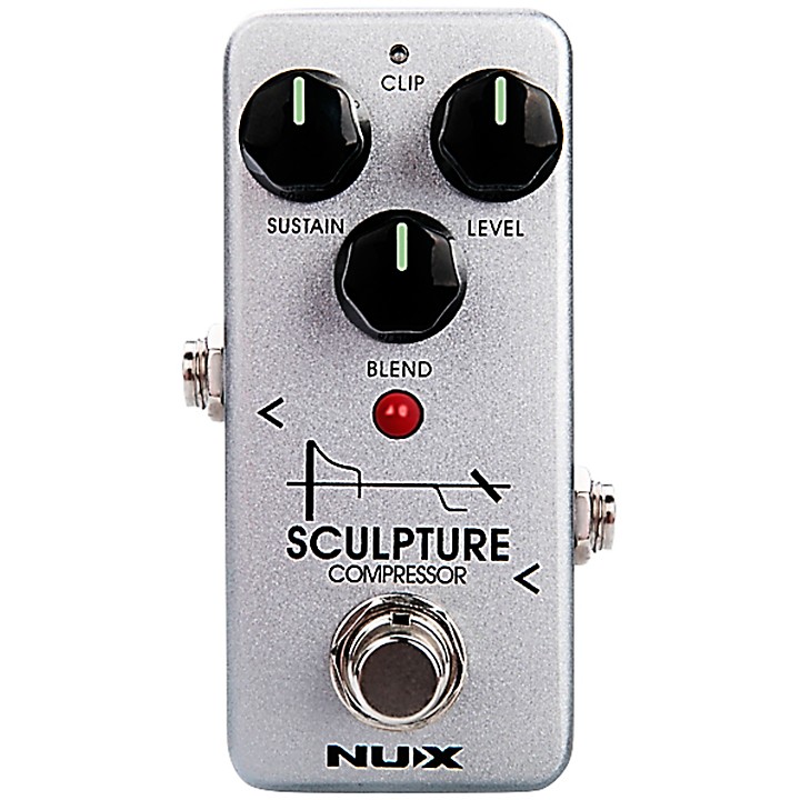 Sculpture Mini Compressor Effects Pedal Silver