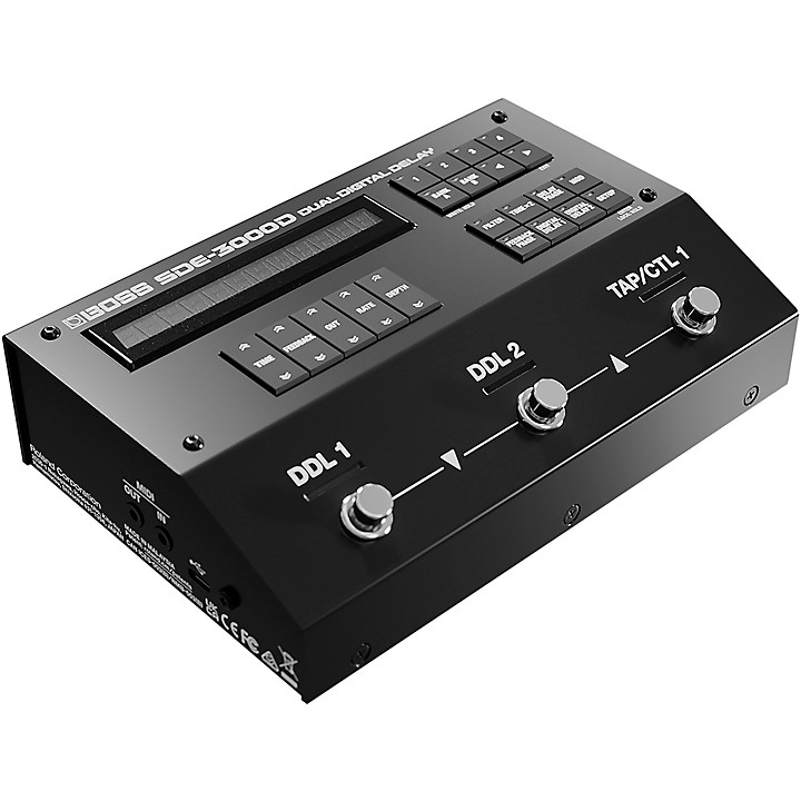 SDE 3000D Dual Digital Delay Effects Pedal Black
