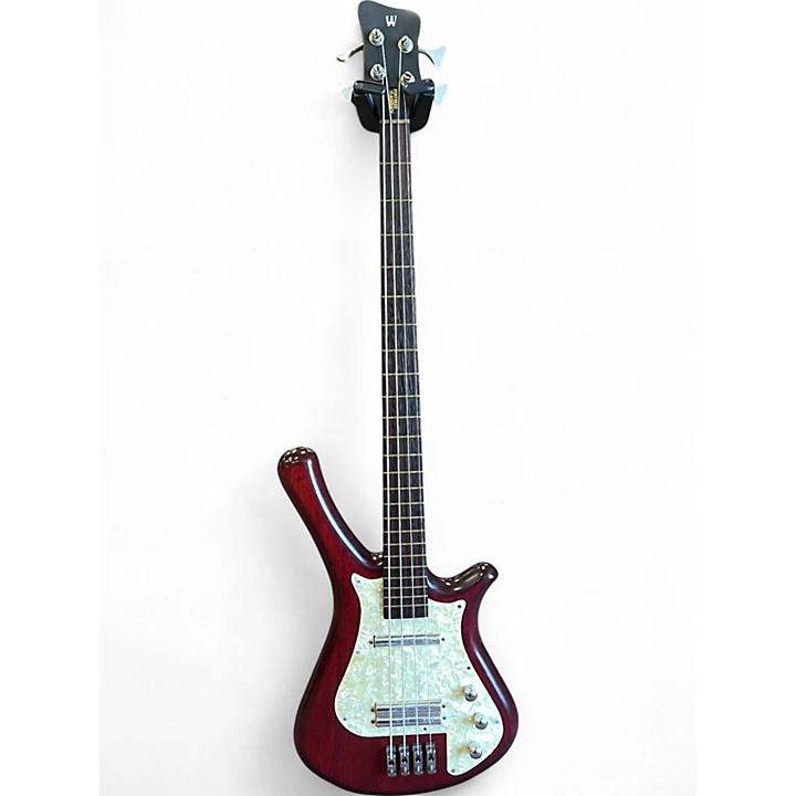 Warwick Used Warwick Fortress Flashback Trans Red Electric Bass Guitar.gc