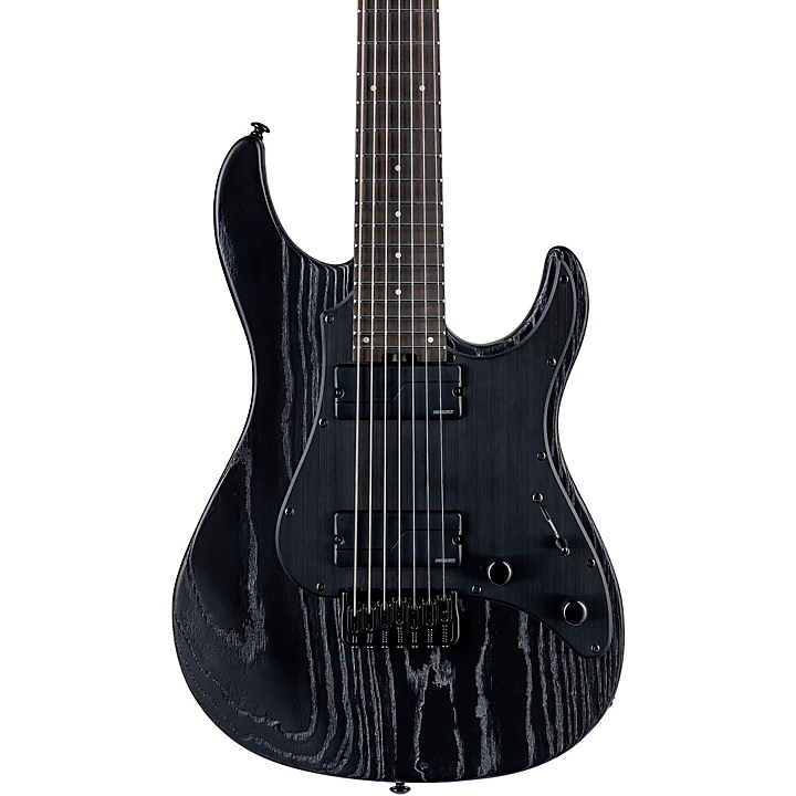 ESP LTD SN 1007 Baritone HT 7 String Electric Guitar Black Blast