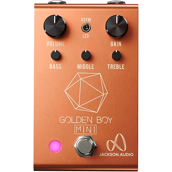 Golden Boy Mini Overdrive Effects Pedal Rose Gold