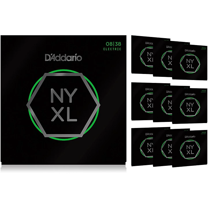 NYXL0838 Extra Super Light 10 Pack Electric Guitar Strings