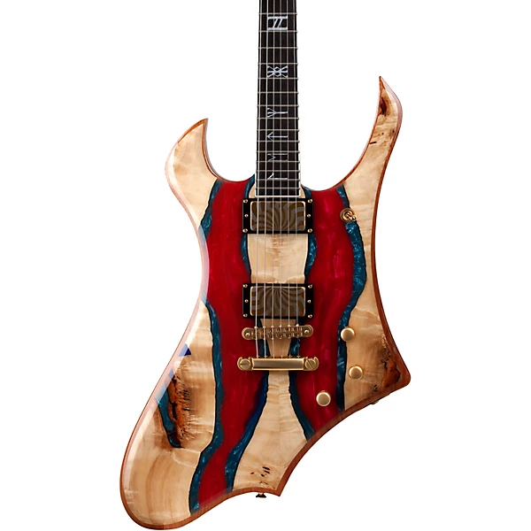 Goreghen Special Edition Electric Guitar Blood River Burl