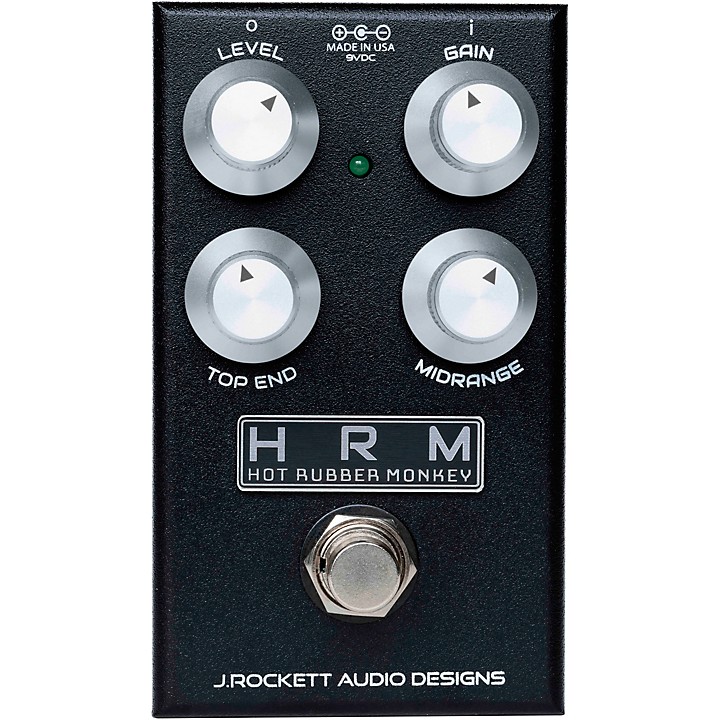Hot Rubber Monkey V2 Overdrive Effects Pedal Black
