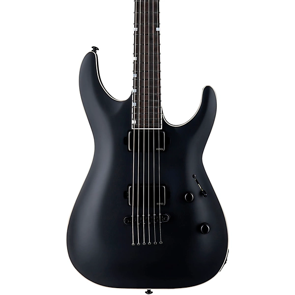 ESP LTD MH 1000 Baritone Electric Guitar Black Satin