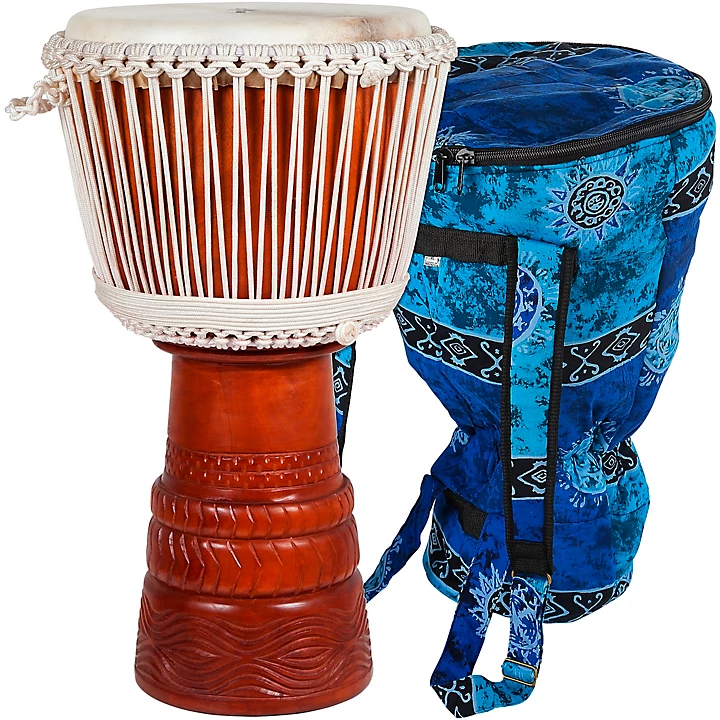 Ivory Elite Professional Djembe Drum with Bag Lessons