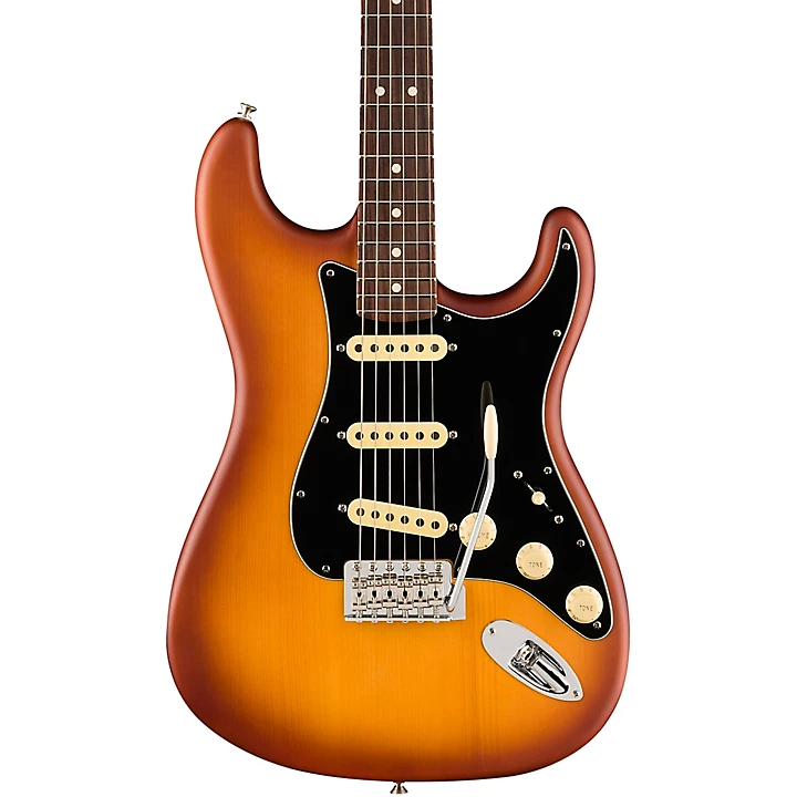 American Performer Timber Stratocaster Spruce Electric Guitar Honey Burst