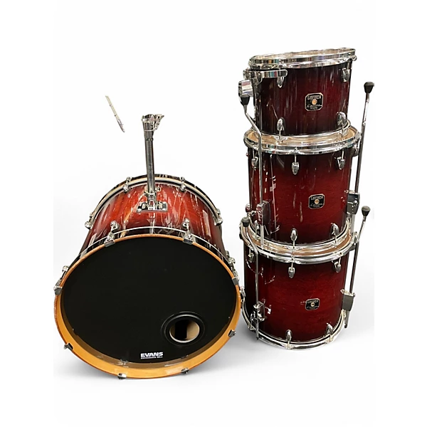Gretsch Drums Used Gretsch Drums 4 Piece Catalina Maple Gloss Cherry Burst Drum Kit.gc