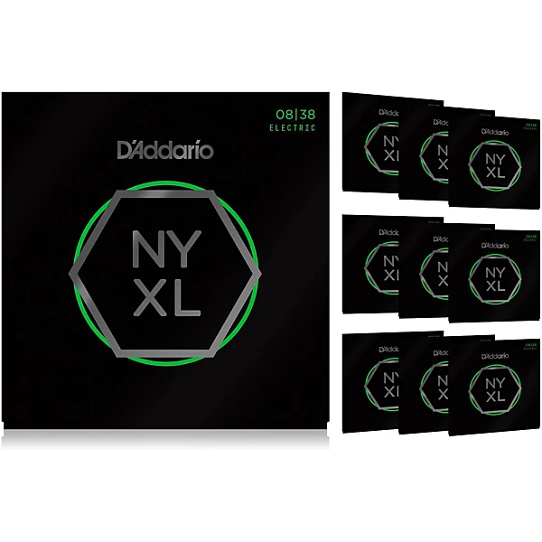 NYXL0838 Extra Super Light 10 Pack Electric Guitar Strings