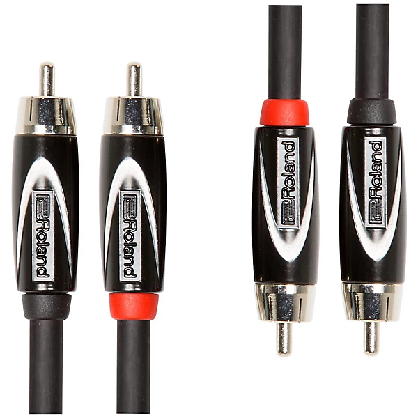 Black Series Dual RCA RCA Interconnect Cable 3 ft Black