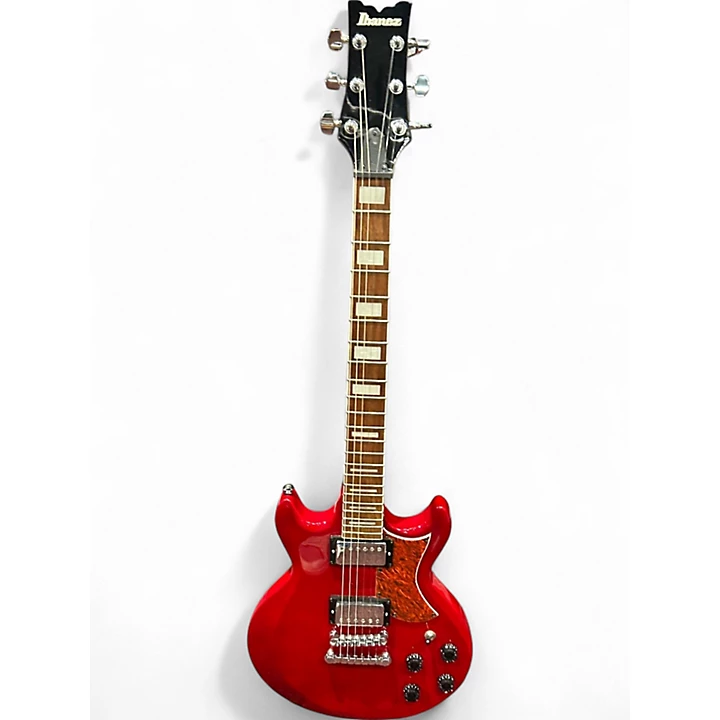 Used Ibanez AX120 Chrome Red Solid Body Electric Guitar