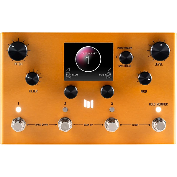 Enzo X Modular Instrument Synthesizer Pedal Translucent Gold