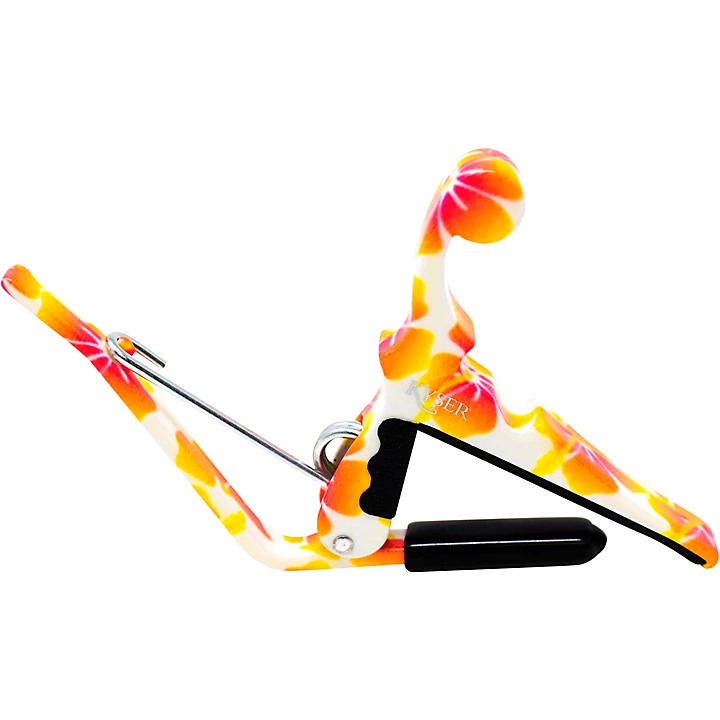 Quick Change Ukulele Capo Pastel Hibiscus
