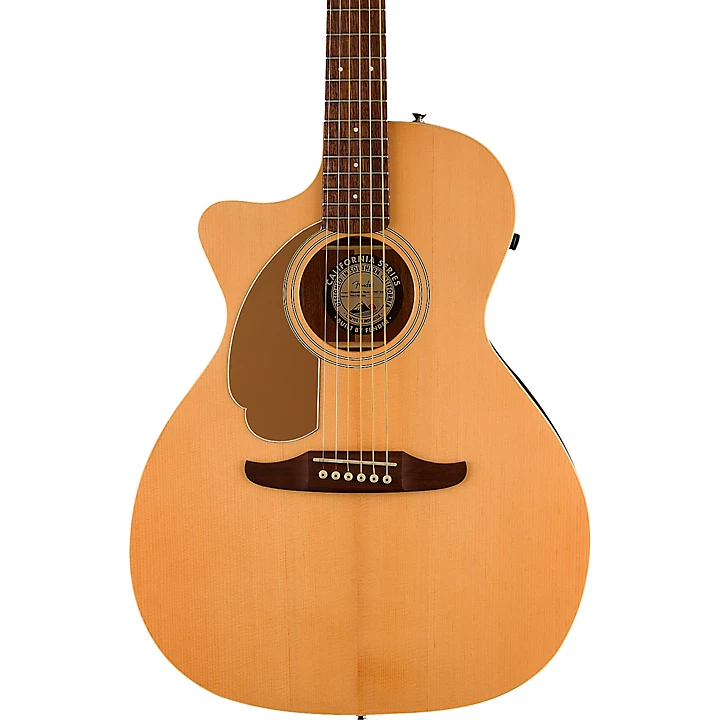 Left Handed Newporter Player Acoustic Electric Guitar Natural
