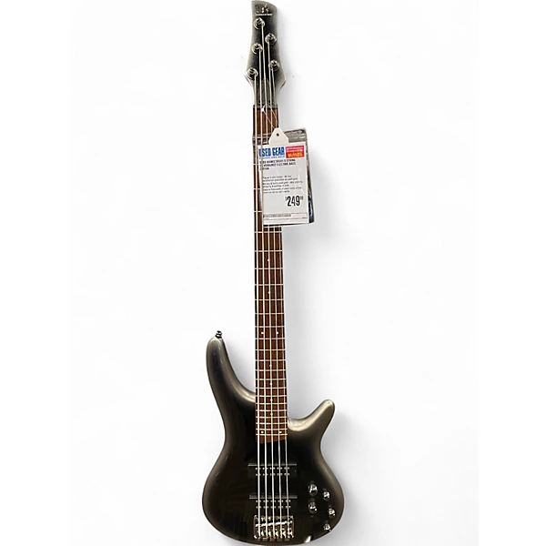 Used Ibanez SR305 5 String Silverburst Electric Bass Guitar
