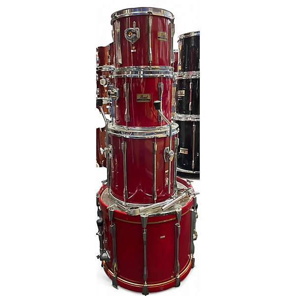 Amplitube Used Pearl 4 piece Blx Sequioa Red Drum Kit.gc